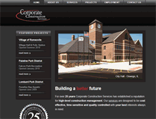 Tablet Screenshot of corporateconstructionservices.com